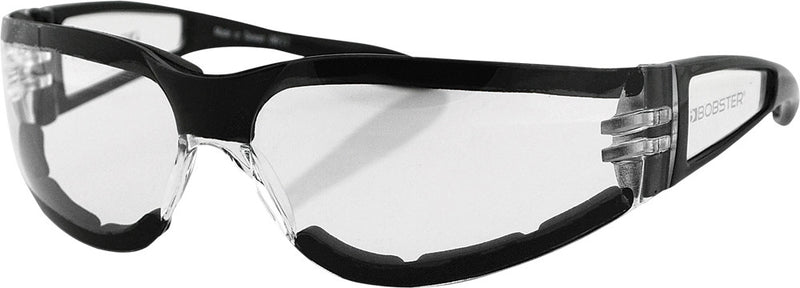 Bobster 26-4821 ESH203 SHIELD II SUNGLASSES BLACK W/CLEAR LENS