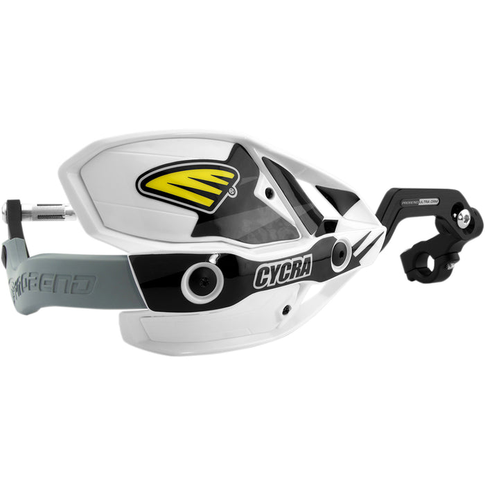CYCRA 0635-1193 1CYC-7408-42X Ultra Probend CRM Wrap Around Handguards for 1-1/8" Handlebars Handguards - Ultra - Oversized - White/White