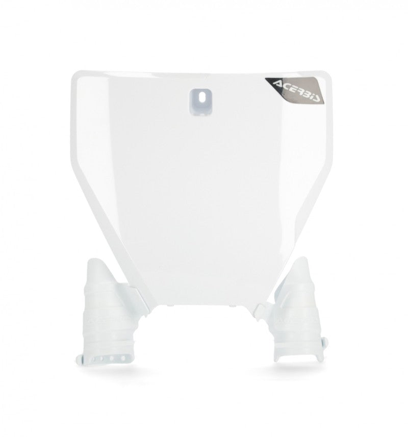 Acerbis 2791470002 19-22 Husqvarna 125-450 TC/ TX/ FX/ FC Raptor Front Number Plate - White - Photo - Primary