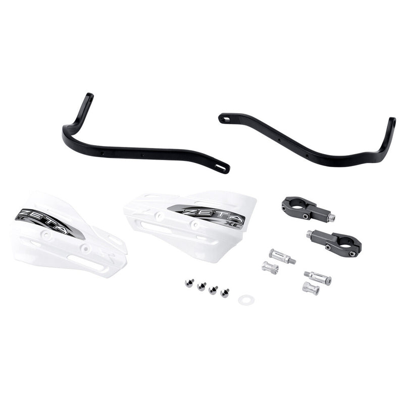 Zeta 634-5102KW ZE72-5010 ARMOR HANDGUARD XC KIT FOR 28.6MM BAR BLACK/WHITE