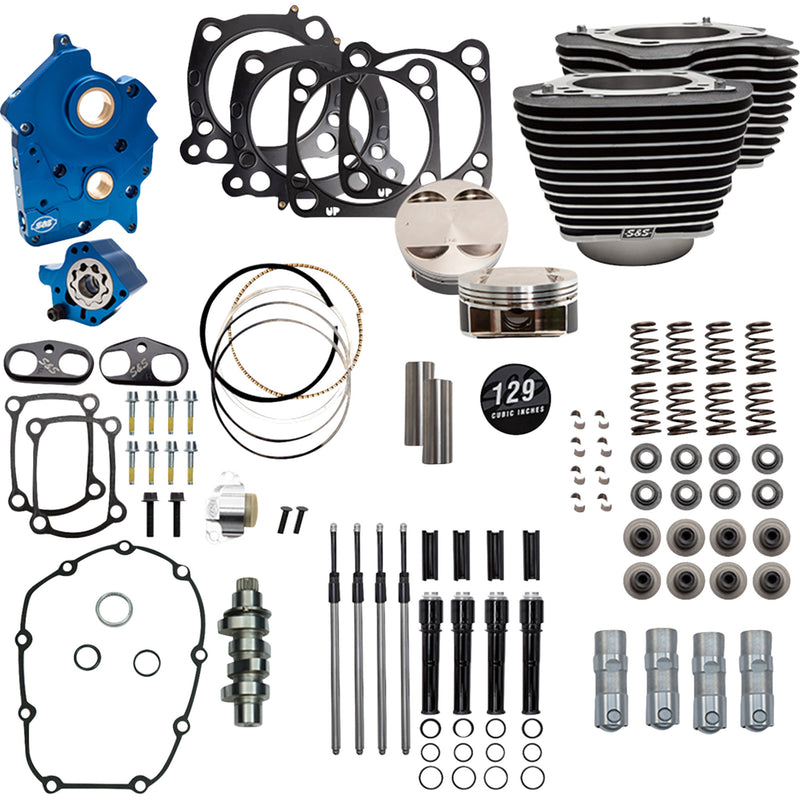 S&S Cycle Performance Kit Power Package - 310-1225D For Harley Touring / Softail 2017-2026