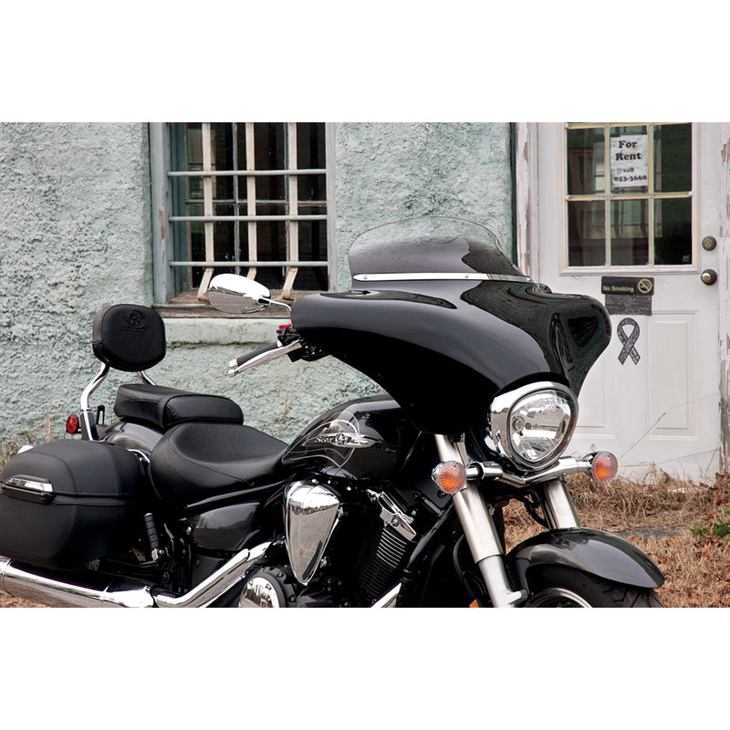 MEMPHIS SHADES 2350-0128 MEM0918 Slotted Stainless Steel Batwing Fairing Trim Fairing Windshield Trim - Stainless Steel - Polished - Slim