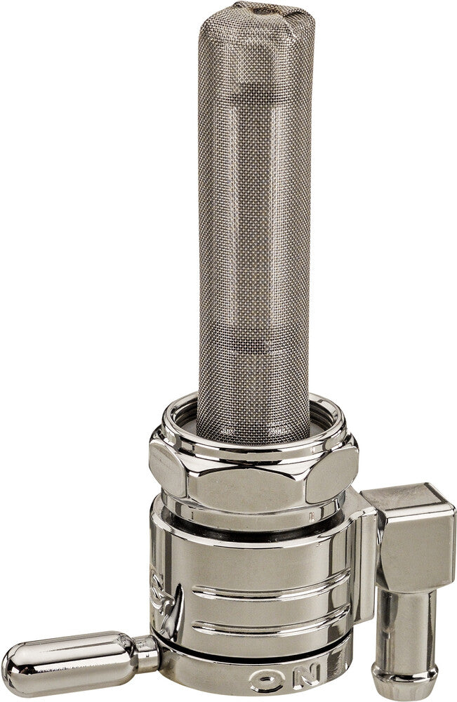 Golan 274-0717 76-312D-CS 22MM PETCOCK DOWNWARD CHROME 5/16 HOSE