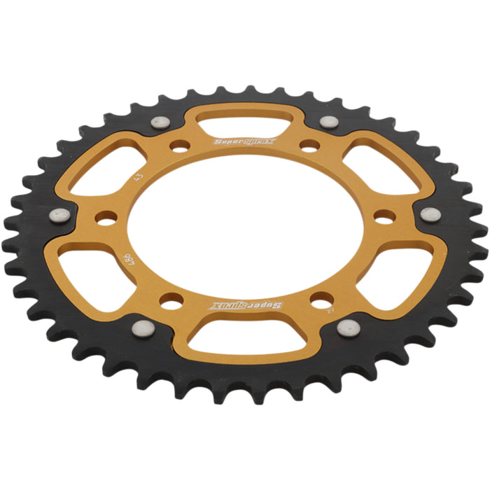 SUPERSPROX 1210-2010 RST-486-43-GLD Stealth Rear Sprocket 43 tooth - gold - kawasaki/yamaha/suzuki