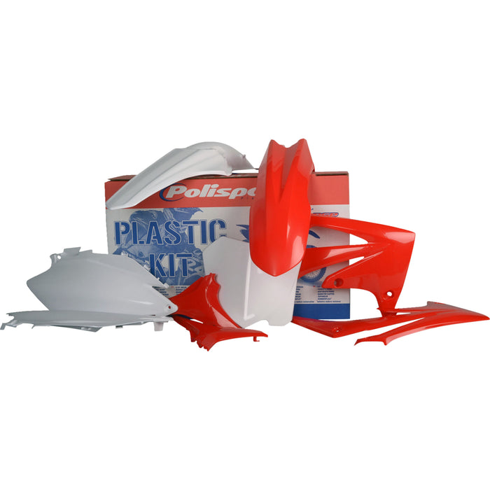 POLISPORT 0520-1601 90423 Body Kit For Honda Body Kit - Complete - OEM Red/White - CRF 250R/450R