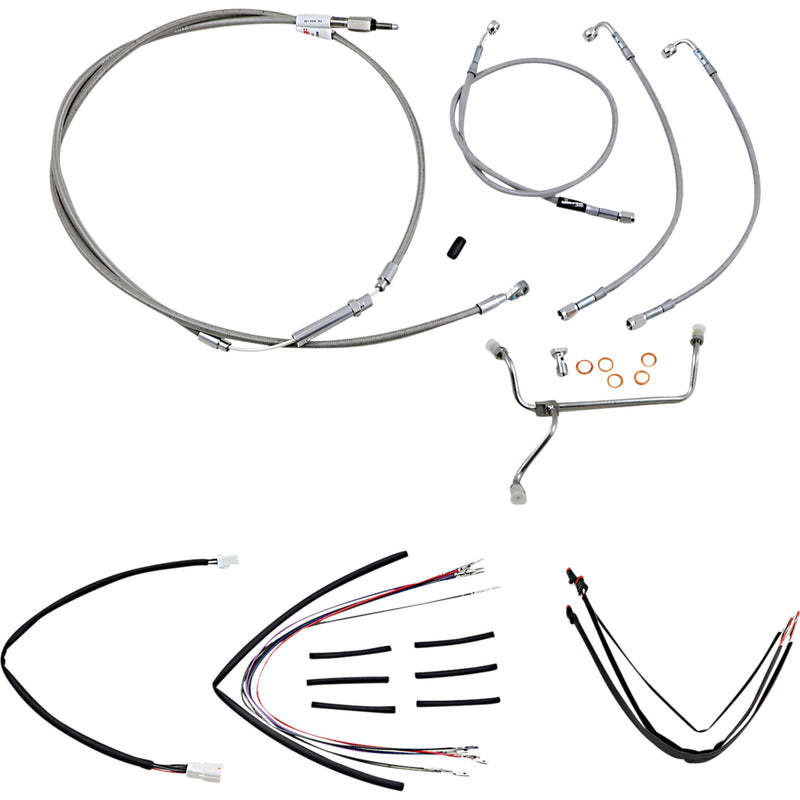 Burly Brand Complete Cable Kit - B30-1154 For Harley Road King 2014-2016