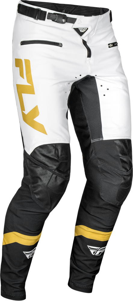 Fly Racing 378-06532 378-06532 RAYCE BICYCLE PANTS WHITE/BLACK/GOLD SZ 32