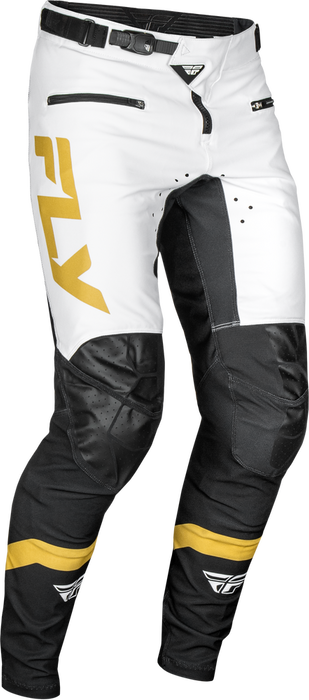Fly Racing 378-06532 378-06532 RAYCE BICYCLE PANTS WHITE/BLACK/GOLD SZ 32