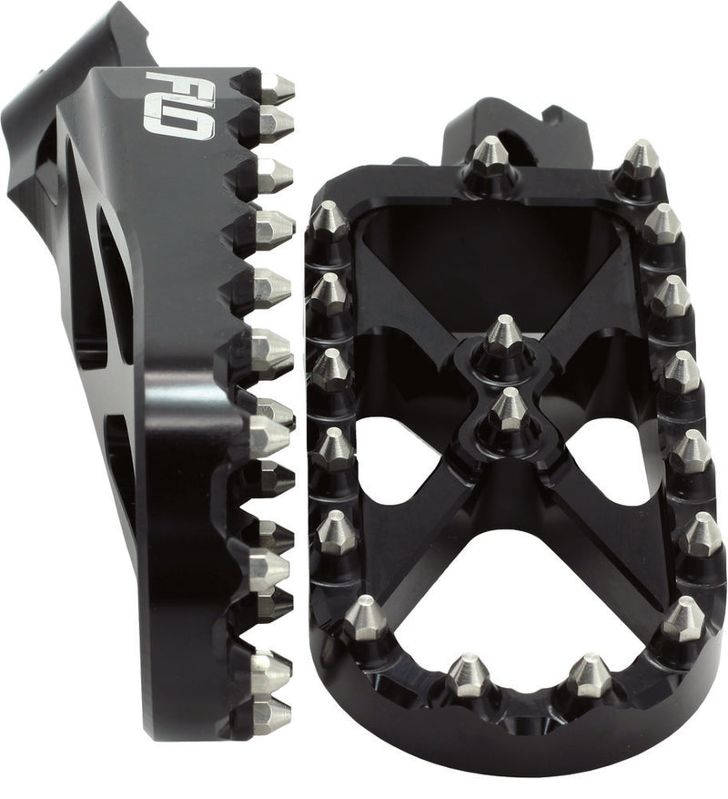 Flo Motorsports Adventure Snow Footpeg Black - SPEG-792BLK For Kawasaki Dirt Bikes 1998-2019 | Honda CRF 150 / CRF150RB / CRF 250 / CRF 450 2019
