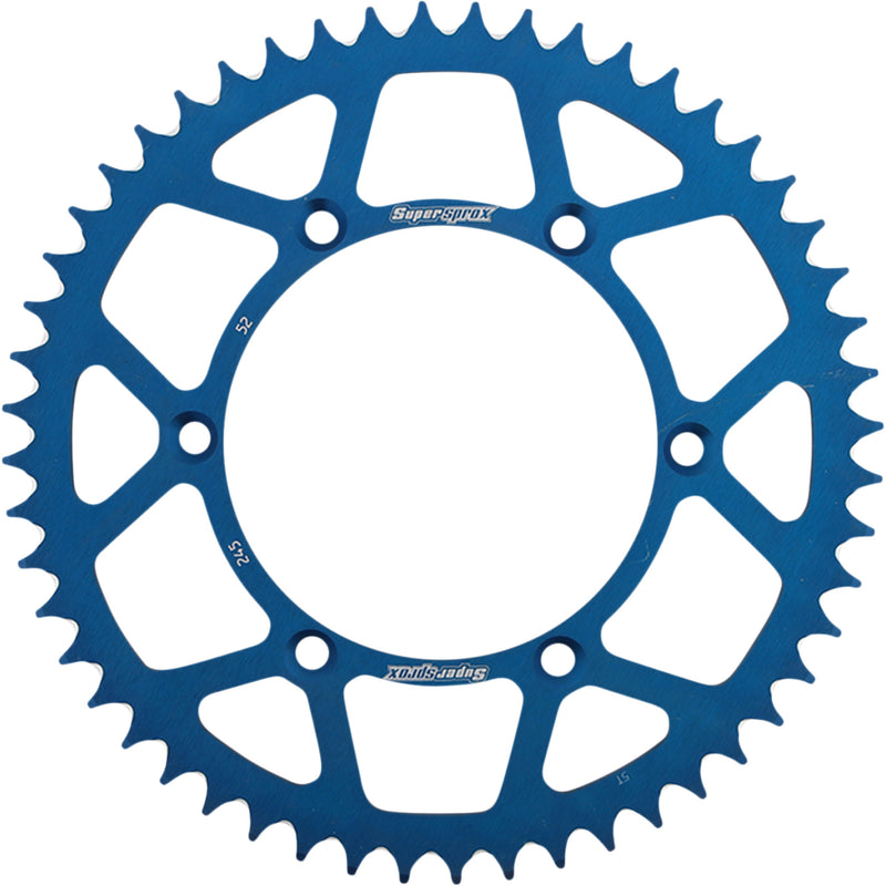 Supersprox Aluminum Sprocket - RAL-245-52-BLU Yamaha Dirt Bikes 1999-2020