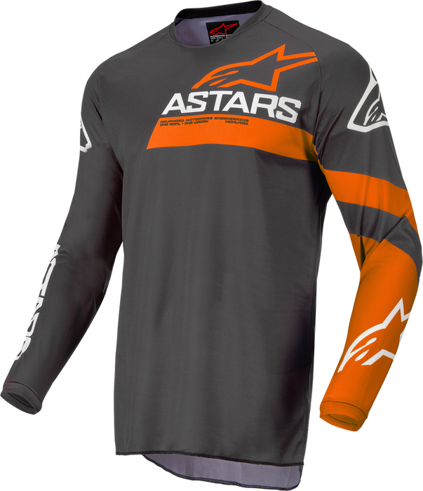 Alpinestars 482-97452X 3762422-1794-2XL FLUID CHASER JERSEY ANTHRACITE/CORAL FLUO 2X