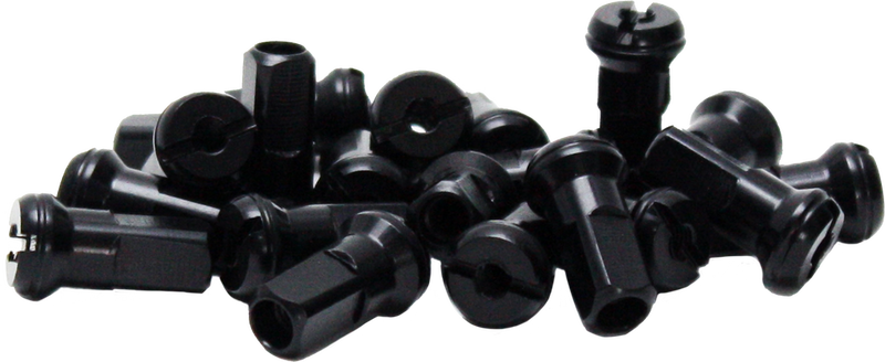 Dubya Spoke Nipples Black - 98-612B For Yamaha Dirt Bikes 1992-2024 | Kawasaki Dirt Bikes 1990-2024