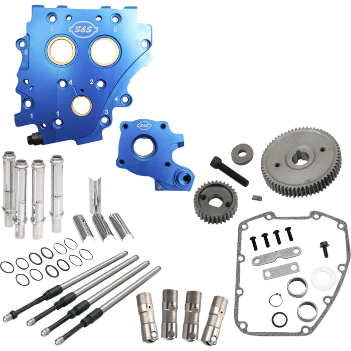 S&S CYCLE 0925-1579 310-1269 Cam Chest Kit without Cams for Gear Drive Twin Cam - Oil Cooled - Chrome Pushrods - Twin Cam