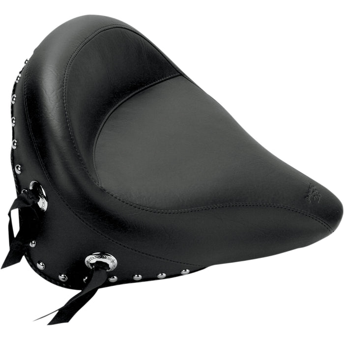 MUSTANG 0802-0454 75094 Wide Vintage Solo Seat - Wide Studded Solo Seat - FXST '00-'05