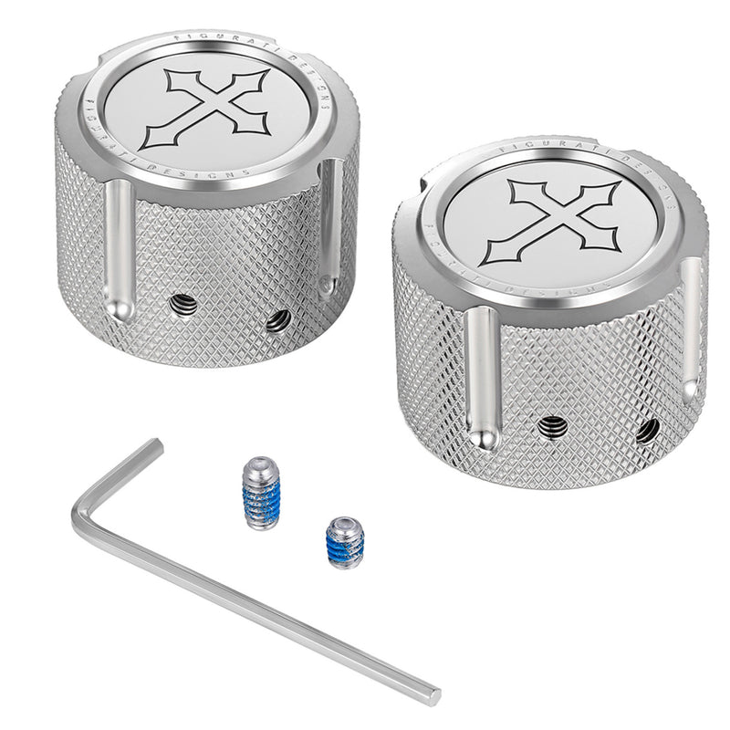 Figurati Designs Axle Nut Cover - FD41-FAC-SS For Harley Motorcycles 2002-2022