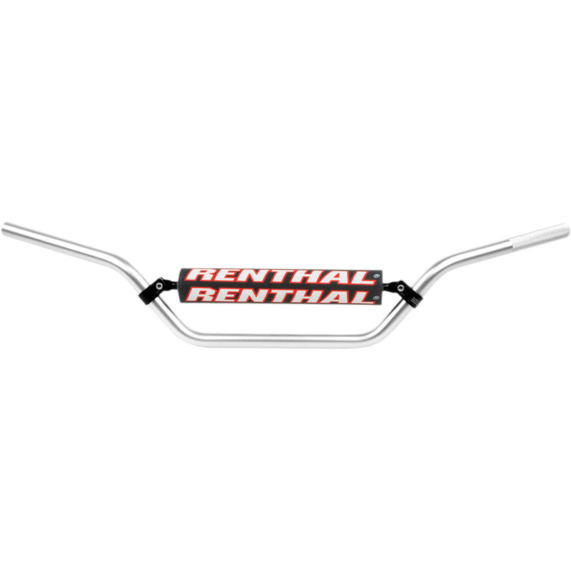 RENTHAL 0601-3591 838-01-SI-05-185 7/8" Off-Road Handlebar — Moto/Vintage/High/Enduro/MX Handlebar - 7/8" - 838 - Vintage High - Silver