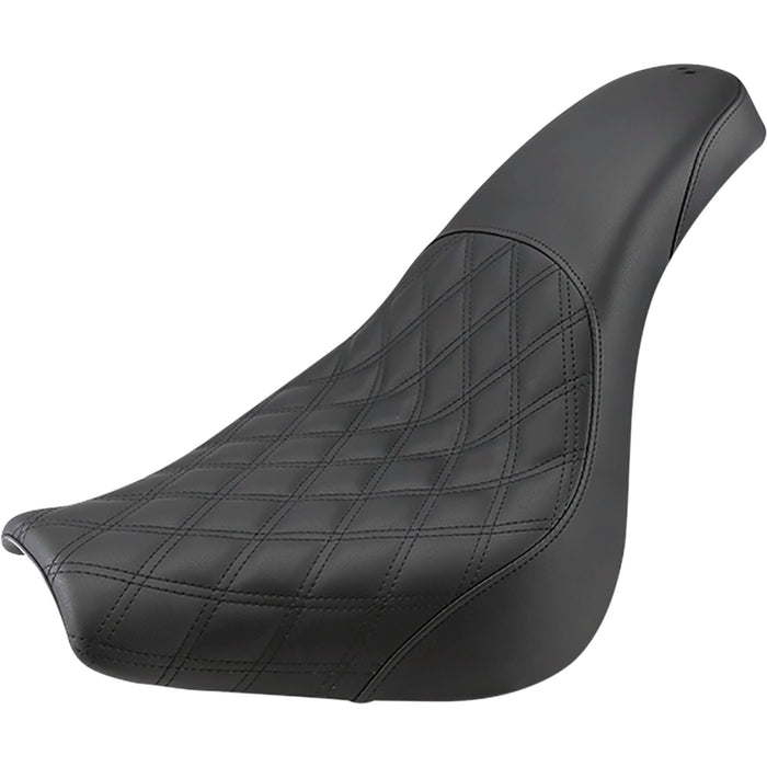 SADDLEMEN 0802-1292 818-31-149 Profiler™ Lattice Stitch Seat - Front Lattice/Rear Smooth - Black - FXBR/S '18-'20