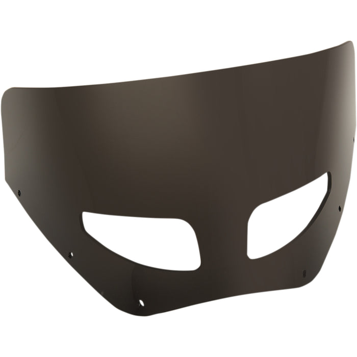 MEMPHIS SHADES 2350-0458 MEP87310 Road Warrior Windshield — Includes Vent - Vented - Dark Black Smoke - 9"