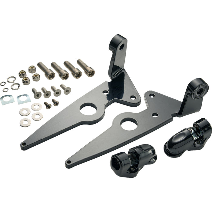 CIRO 1624-0400 66201 Highway Peg Mounts for Indian Highway Peg Mounts - Driver - Black - Indian