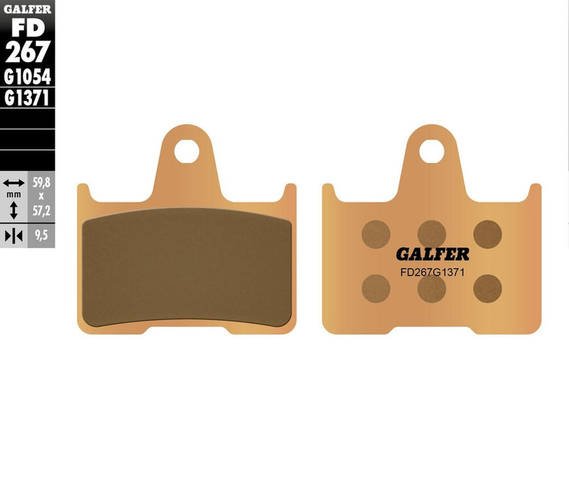 Galfer Brake Pads Sintered - FD267G1371 For Harley Sportster 2014-2018 | Suzuki 1000 / 600 / 750 / 650 Bandit 2001-2006 | BMW M1000RR 2021-2022