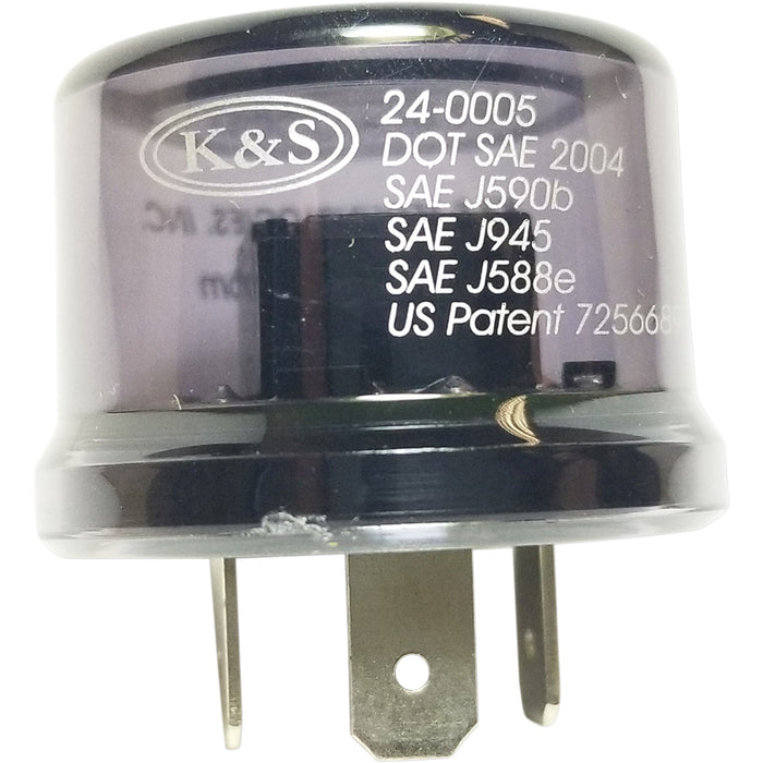 K&S TECHNOLOGIES 2106-0052 24-0005 IC Type Flasher Relay Flasher Relay - IC Type