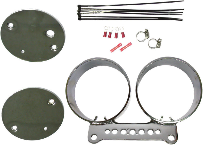 Harddrive 820-52380 169389 DUAL GAUGE MOUNT BRACKET KIT CHROME