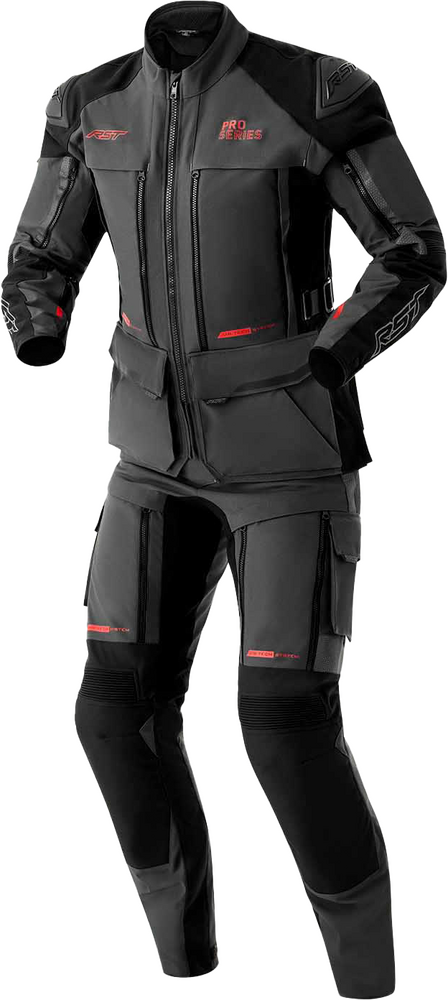 Rst 556-3616142 103616GRY-42 PS ADVENTURE D3O PANTS GREY/BLACK TEXTILE 4X