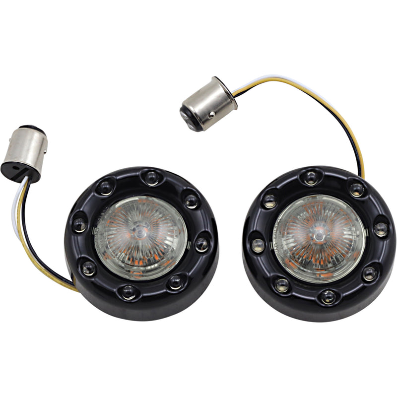 (OPEN BOX) Custom Dynamics ProBEAM® Turn Signal - PB-BR-AW-57-BS For Harley Motorcycles 1984-2022