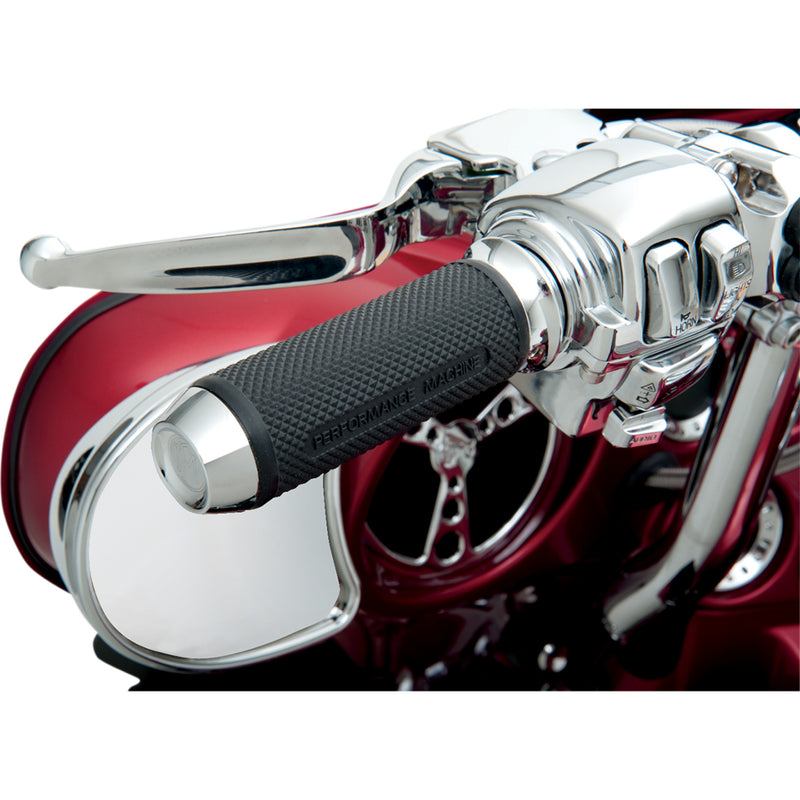 (OPEN BOX) Performance Machine Elite Grips - 0063-2028-CH For Harley Motorcycles 2008-2020