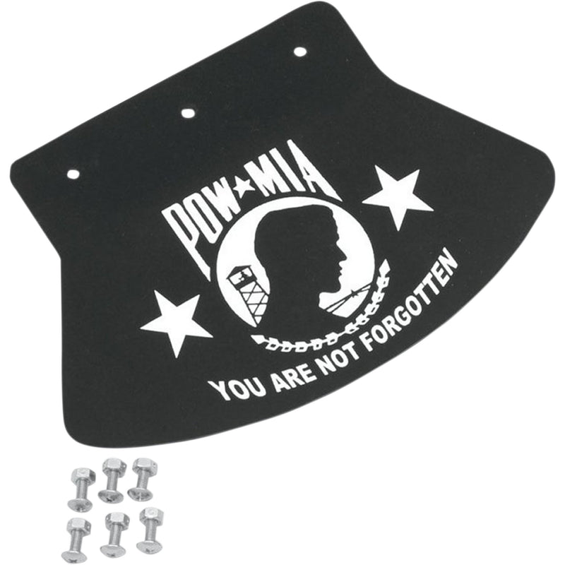 DRAG SPECIALTIES Mud Flap — POW-MIA - W x H