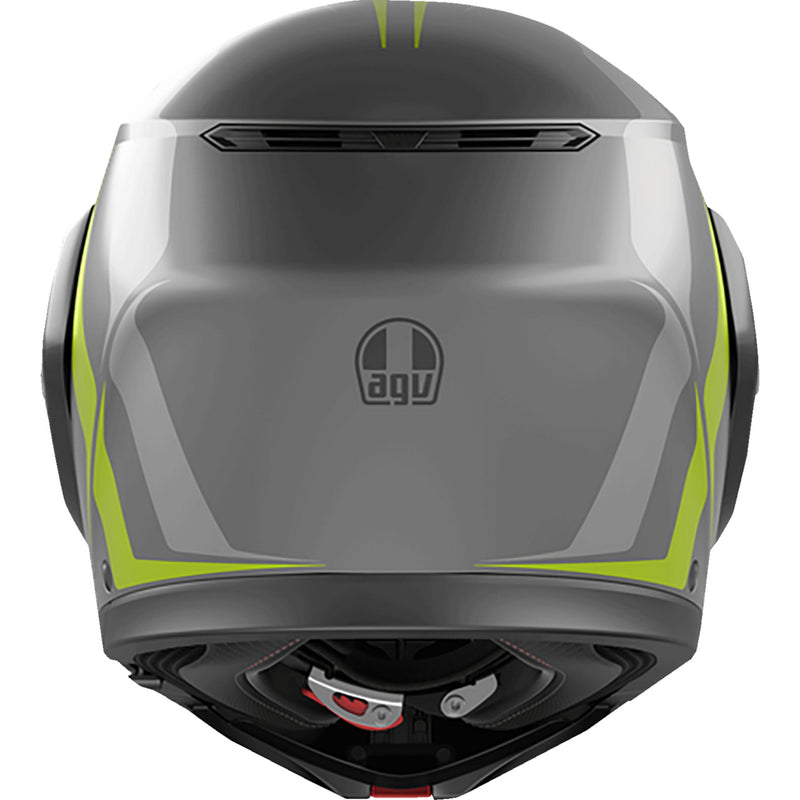 AGV 0100-2414 21182960020072X Streetmodular Resia Helmet Streetmodular Helmet - Resia - Matte Gray/Black/Yellow Fluo - 2XL