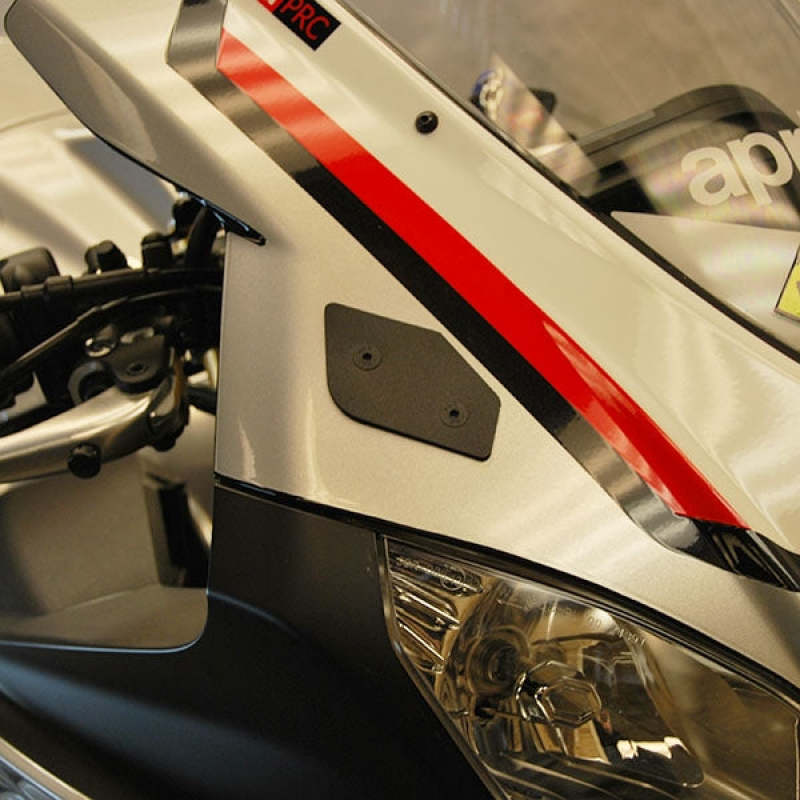 New Rage Cycles RSV4-MBO-21 21+ Aprilia RSV4 Mirror Block Off Turn Signals - Photo - Primary
