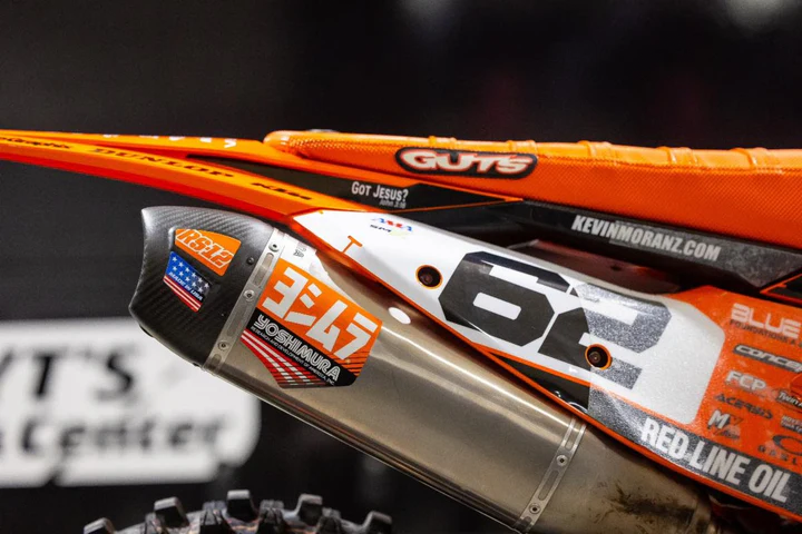 Yoshimura 961-9080 RS12-NB014 RS12 MUFFLER DECALS ORANGE