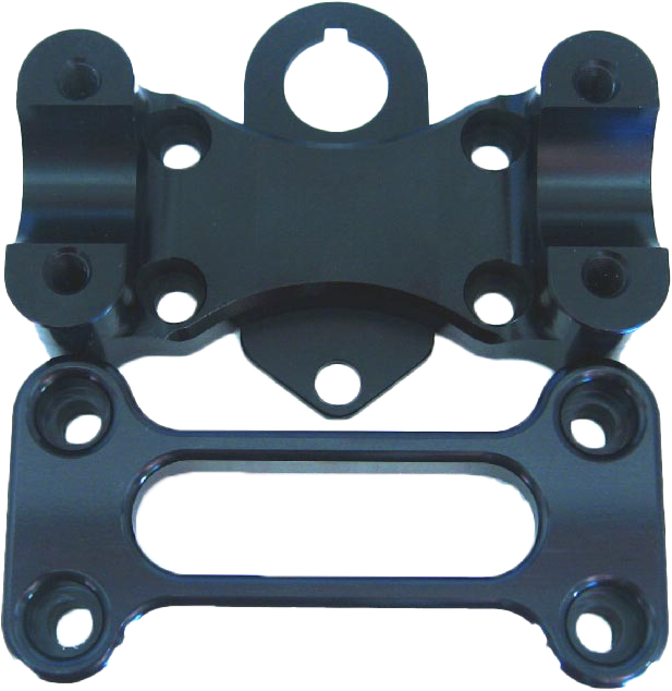 Modquad 1-1/8" HB Adaptor Banshee Fits ALL Banshee Stock Stems - PHAT1-BBLK Yamaha Banshee 350 4x2 / Banshee / 350 1987-2006