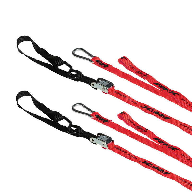 Rfx 739-1150 FXTD 30000 55RD 1.0 TIE DOWNS SOFT LOOP & CARABINER RED