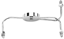 Goodridge Front Brake Spider Narrow Chrome 3AN Fittings - PFTEEN