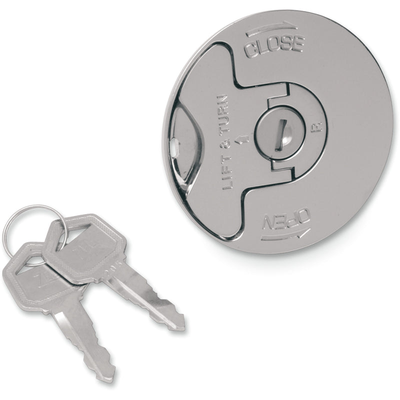 DRAG SPECIALTIES DS-390069 Flush-Mount Locking Gas Cap Locking Gas Cap - Vented - Flush-Mount