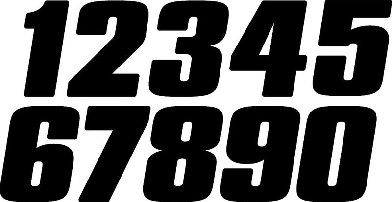 Dirt Digits #8 5" White Digits 3/PK - DD53W-8