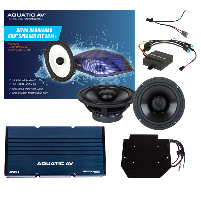 Aquatic Av Ultra Speaker Kit Fltr ` - RG301 For Harley Electra Glide 2014-2021