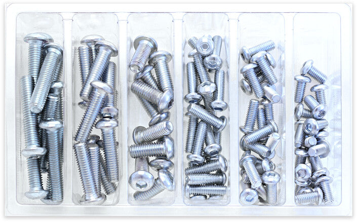 Bolt 024-40000 SV-BHM6M8 BUTTON HEAD ALLEN BOLT ASSORTMENT 90 PIECE KIT