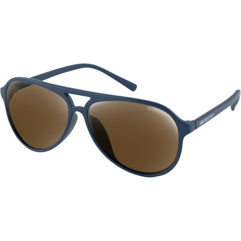 BOBSTER 2610-1395 BMAV103HD Maverick Sunglasses matte navy - brown hd silver mirror