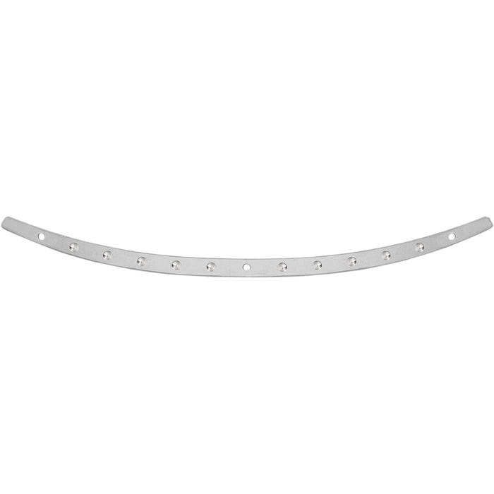 MEMPHIS SHADES 2350-0359 MEM0943 Stainless Steel Windshield Trim Windshield Trim - Polished - Dish - '96-'13 FLH