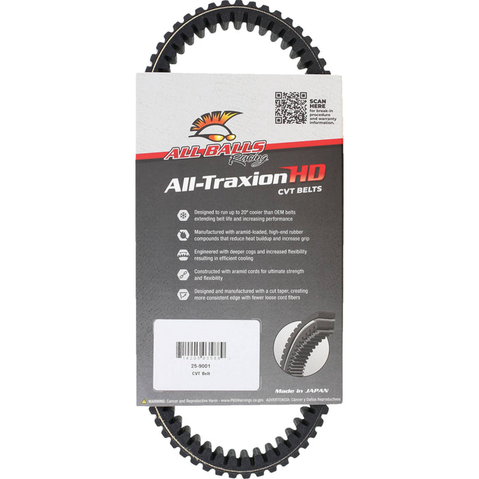 ALL BALLS 1142-1069 25-9001 All-Traxion HD CVT Belt kawasaki/suzuki