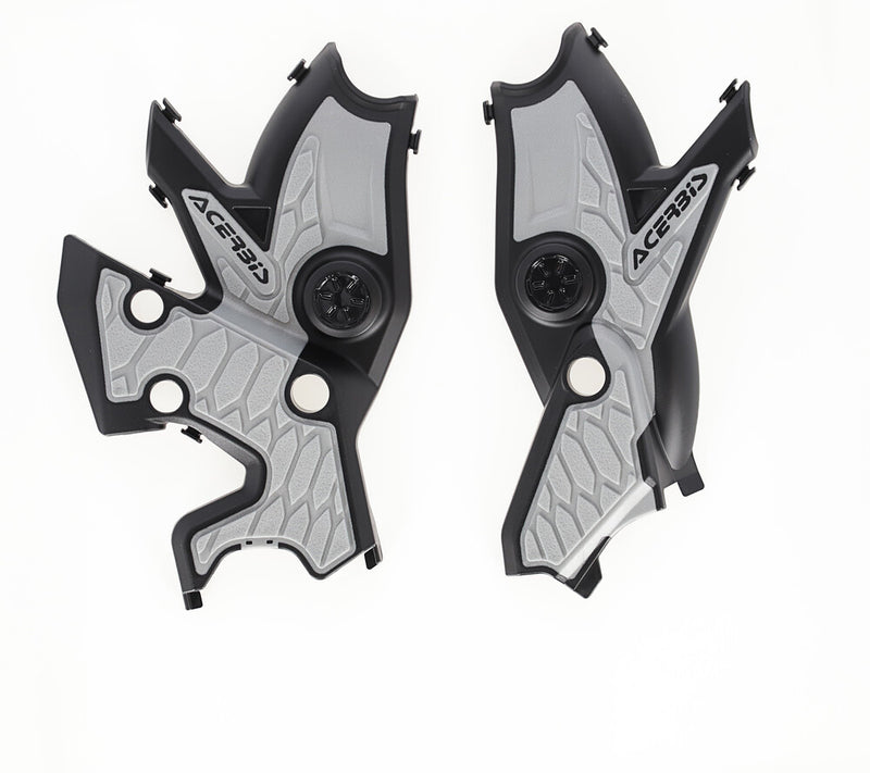 Acerbis X-Grip Frame Guard Black Silver - 2911461001 Yamaha Tenere 700 2021-2024