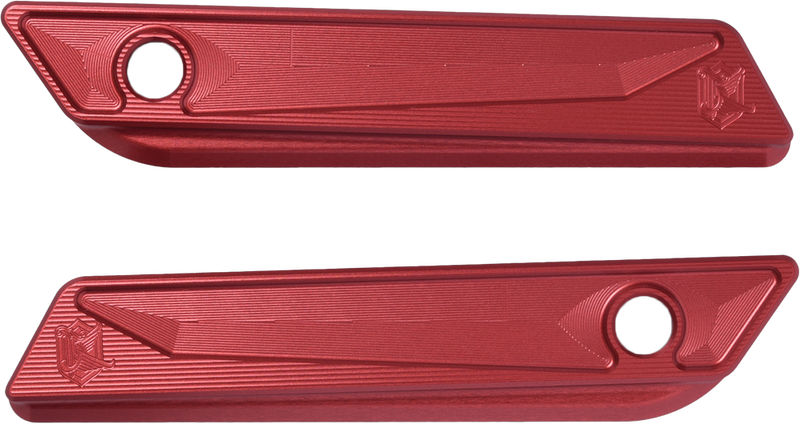 Kens Factory NL Saddle BAG Hinge Cover RED CVO `23 HX Roadglide 24 - KFL-31R For Harley Touring 2023-2026