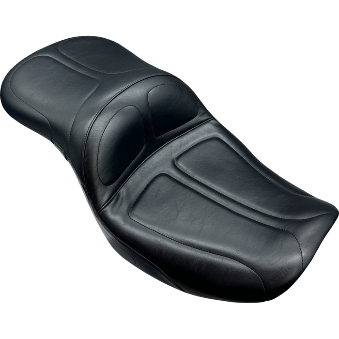 LE PERA 0801-1870 LV-957 Maverick Seat - without Backrest - Pleated w/ Gripp Tape - Black - FLH/FLT 23-24