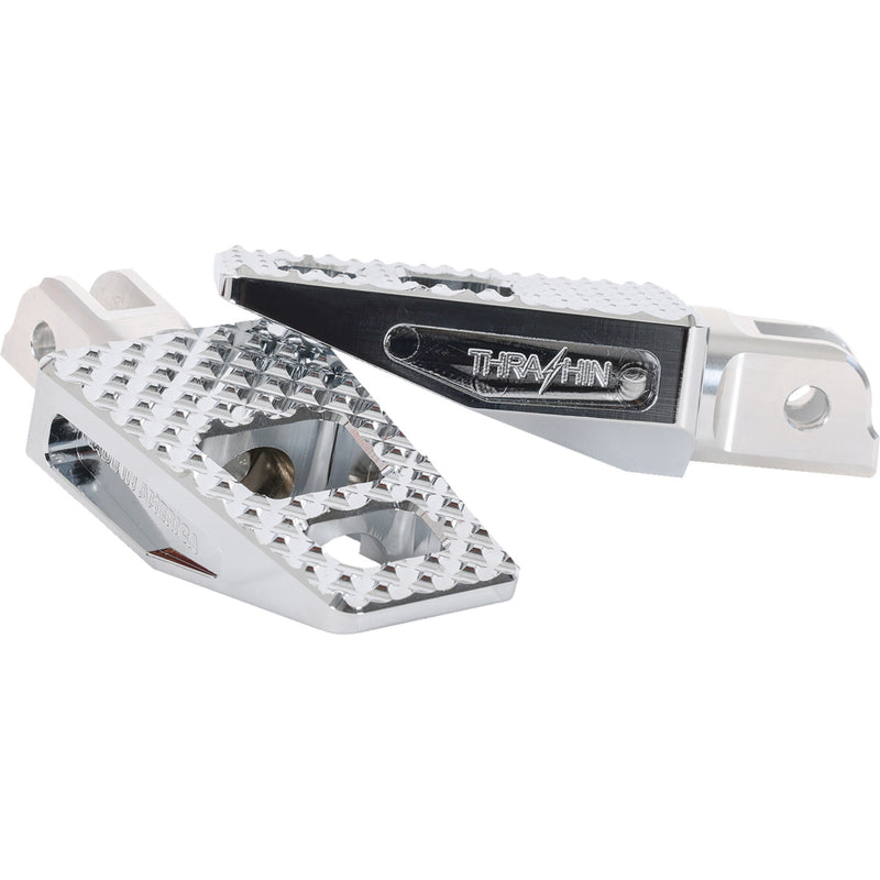 THRASHIN SUPPLY CO. 1620-2609 TSC-2020-3-SF P-54 Pegs - P-54 Footpegs - Front - Chrome