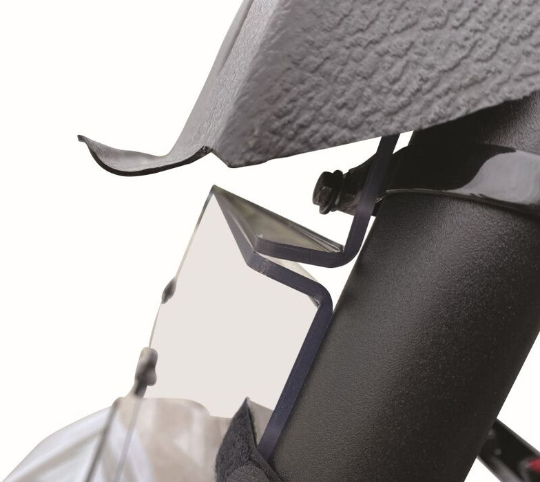 QuadBoss 375787 16-22 Kawasaki KAF820 Mule Pro-dx Windbreak Folding Windshield - User 1