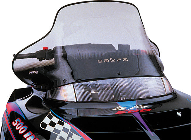 Powermadd Cobra W S MID Smoke Black 15.5" POL Evolved - 11330 Polaris Snowmobiles 1995-1999
