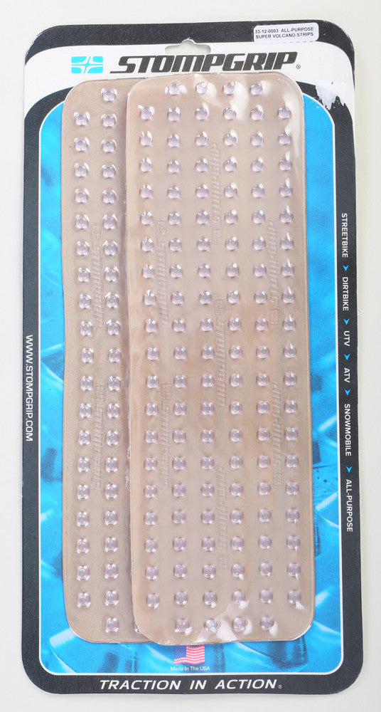 Stompgrip 644-10003S 33-12-0002C 2/PK STOMPGRIP STRIPS CLEAR SUPER VOLCANO
